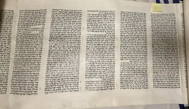 Yeriah 6, à plat, cinq colonnes visibles.